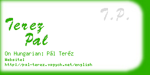 terez pal business card